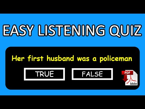 Easy Listening Test - Level A (EASY) + PDF - Listen and answer the questions - Easy English Lesson