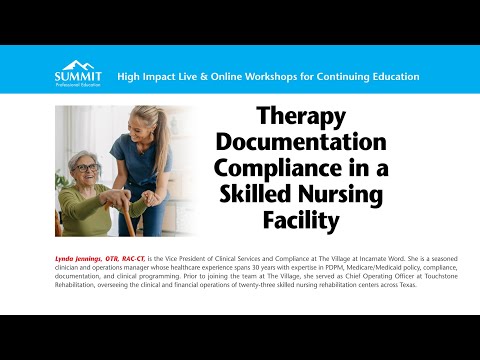 Therapy Documentation Compliance in a Skilled Nursing Facility