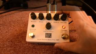 Video thumbnail for Freedom Custom Guitar Reserch - Quad Sound-Bass Pre AMP by ANTENNA565