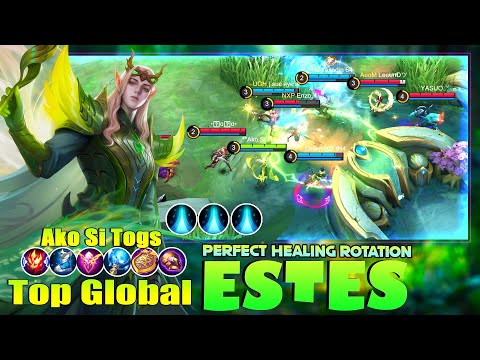 Estes Perfect Healing Rotation! Top 1 Global Estes By  Ako Si Togs ~ Mobile Legends