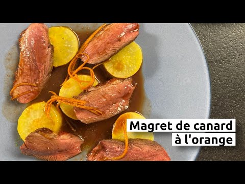 Magret de canard à l'orange