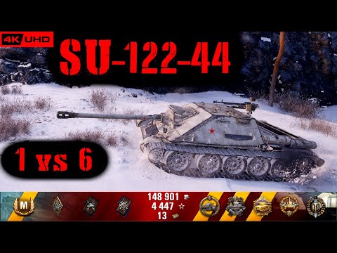 World of Tanks SU-122-44 Replay - 10 Kills 3.7K DMG(Patch 1.6.1)