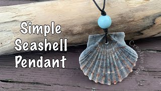 How to make a super simple seashell pendant 🐠