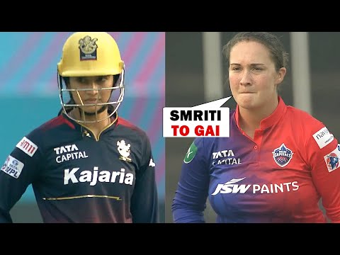 Smriti Mandhana got scared when Alice Capsey doing Aggressive Reaction in RCBW vs DCW Match