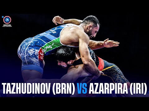 Akhmed TAZHUDINOV (BRN) vs. Amirali AZARPIRA (IRI) | WORLD CHAMPIONSHIPS 2025 | Semi Final | FS 97Kg