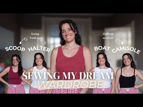 Sewing basic tank tops | Different Necklines | All Body Shapes