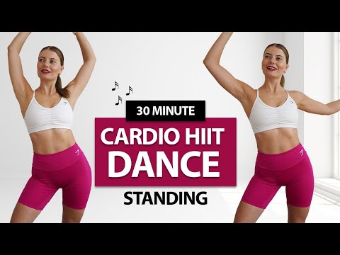 30 MIN CALORIE SIZZLER CARDIO HIIT DANCE WORKOUT- Fun & Upbeat | Standing Fat Burn thumnail