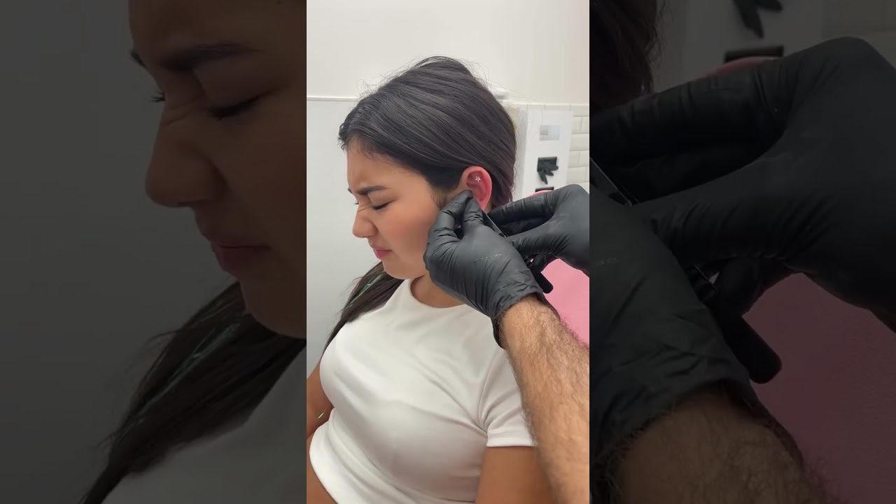 Flat and Lobe piercings ✨ #earstyling #earpiercing #earpiercings #earpiercingideas #piercings