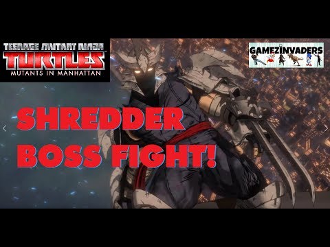 NINJA TURTLES: Mutants in Manhattan!!! SHREDDER BOSS FIGHT! Playthrough Part 18