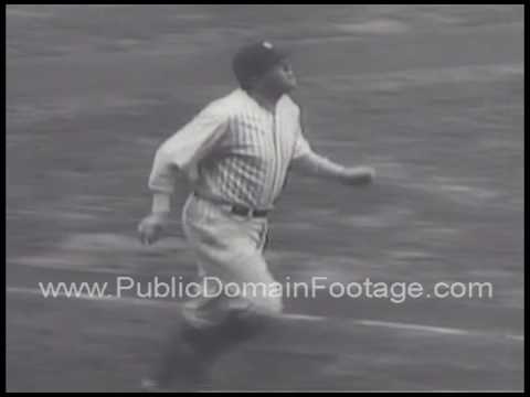 Babe Ruth hits home run in first MLB All Star Game archival footage