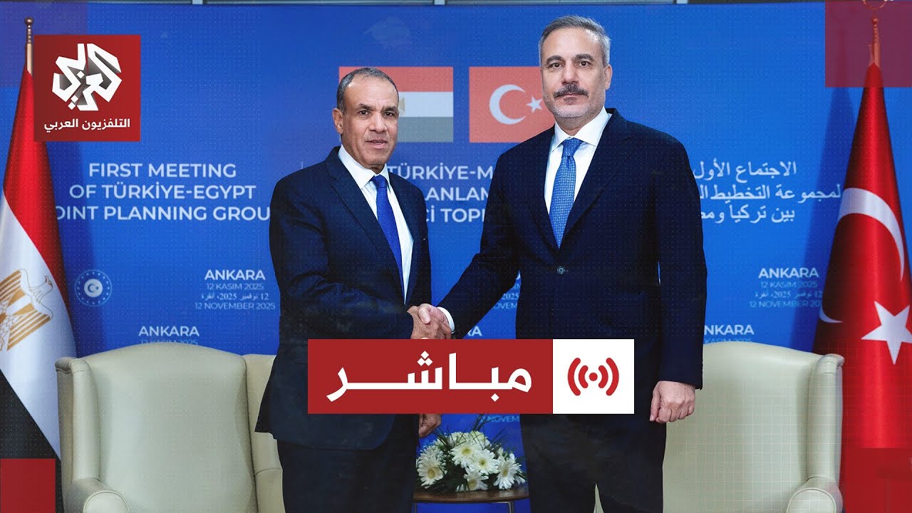 مباشر│ مؤتمر صحفي لوزير الخارجية التركي ونظيره المصري في أنقرة
