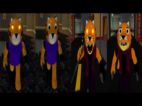 Old vs New Redesign Tigry Infected & Non Infected Jumpscare - Roblox Piggy RP