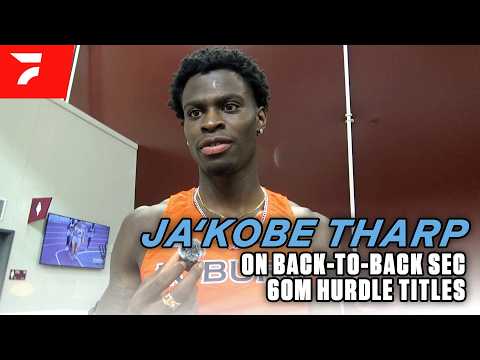 Ja'Kobe Tharp on his Back-to-Back SEC 60m Hurdle Titles