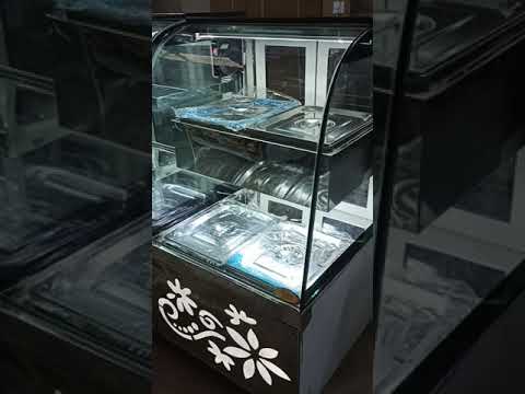 3 shelves korean display counter for ice cooling, for restau...