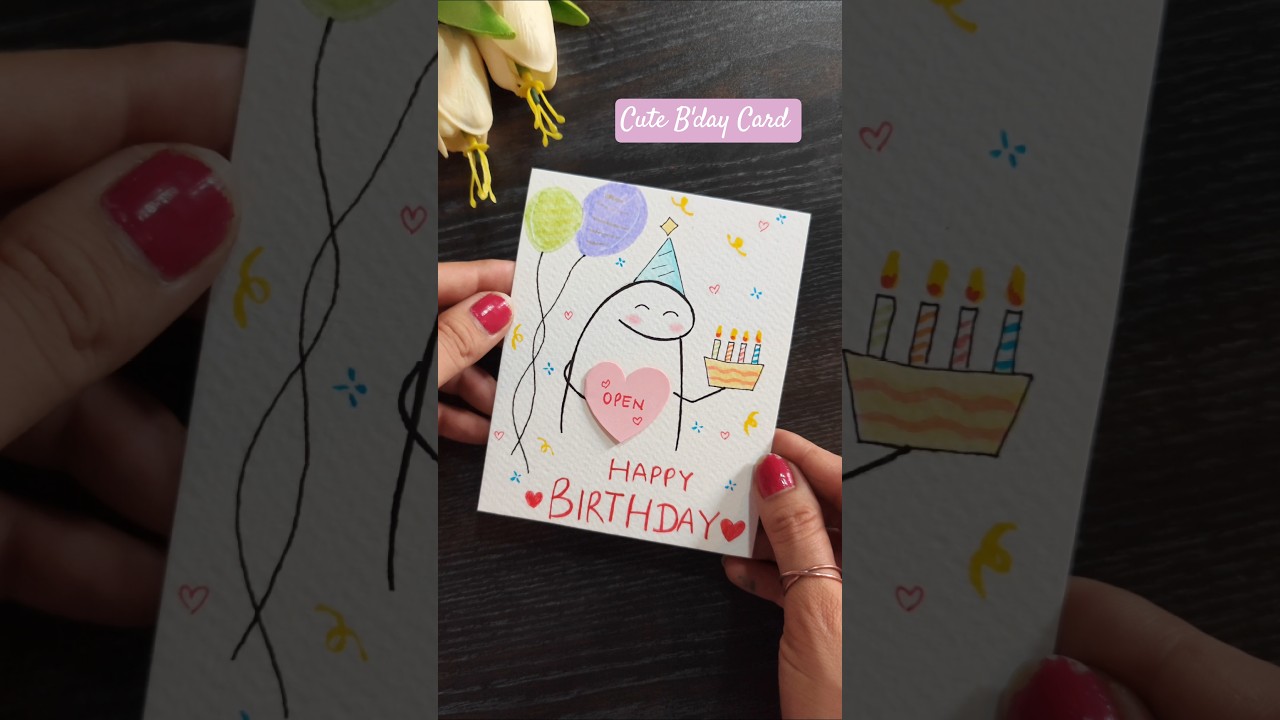 CUTEST Handmade Birthday Card EVER!
