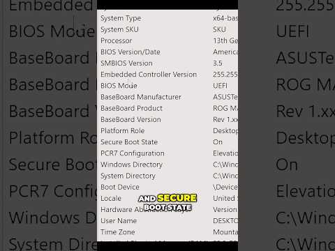 How to Confirm Secure Boot is Enabled #shorts #techtips #secureboot