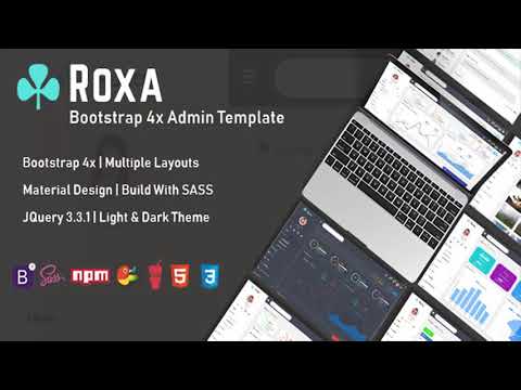 Roxa - Bootstrap 4 Material Design Admin Dashboard Template | Themeforest Website Templates and