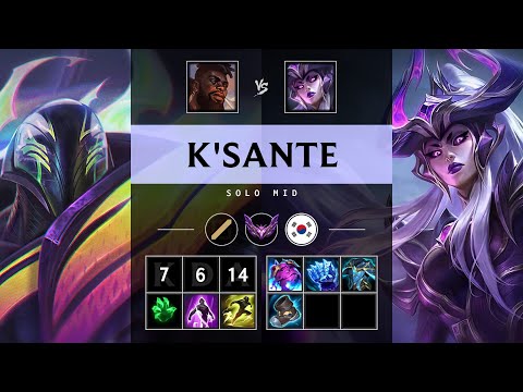 K'Sante Mid vs Syndra - KR Master Patch 25.12