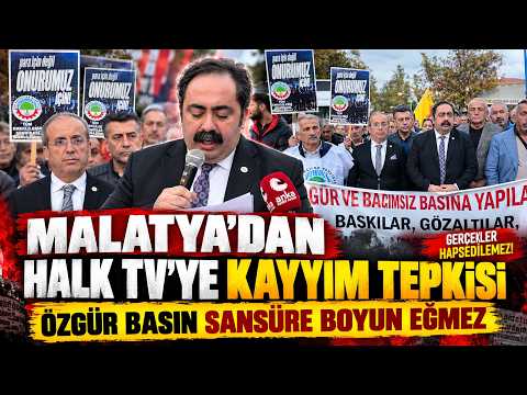 Malatya’dan Halk TV’ye Kayyım Tepkisi “Özgür Basın Sansüre Boyun Eğmez”