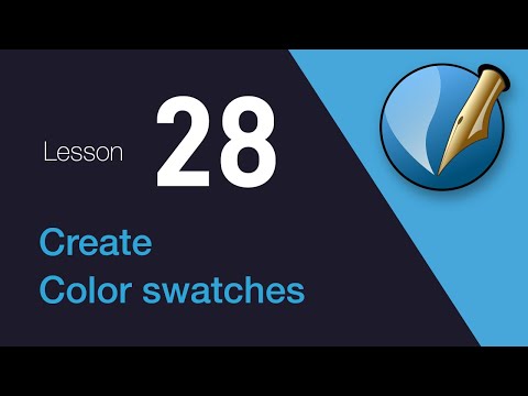 28) Create Color swatches in Scribus