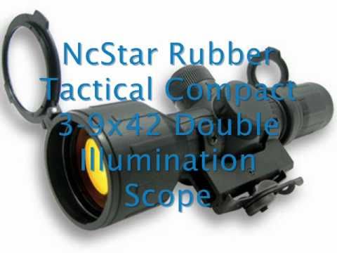 AMAZING NcStar Rubber Tactical Compact 3-9x42 Double Illumination Scope Video