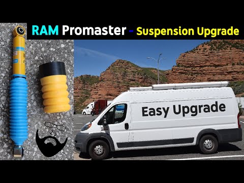 Dodge RAM Promaster upgrading the rear suspension, EASY + affordable, DIY, Bilstein, Sumo