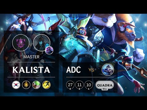 Kalista ADC vs Ashe - KR Master Patch 9.16