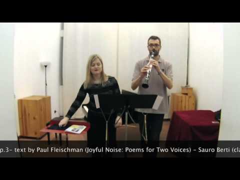 Sauro Berti: Fireflies for two musicians op.3