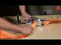 Heavy Duty 50MM Ratchet Straps With Wire Hooks Flatbed Truck Trailer Cargo Safety