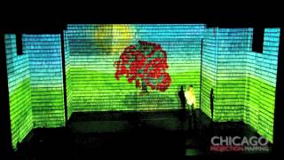 Chicago Projection Mapping - Live at OnCue 2013 feat. Amanda Brown - Feelin' Good