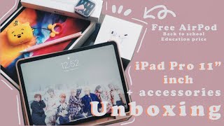 iPad PRO 11" 2020 Unboxing & Accessories 🍎🌟