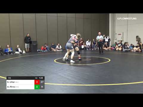138 Lbs Rr Rnd 2 Samantha Utter California Red Vs Allyssa Pirro Ohio Draw