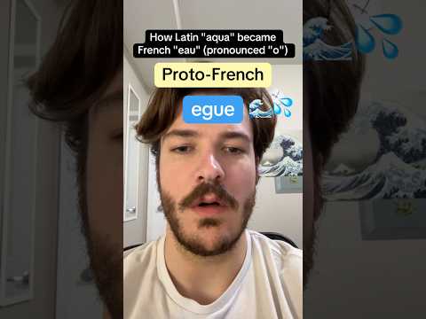 How Latin "aqua" became French "eau" #linguistics #language #french #etymology #history