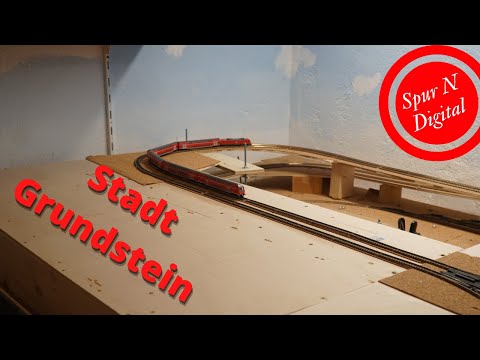Teil 25 Modellbahn Anlage im Bau ~ Spur N ~ Stadt Grundstein geschaffen