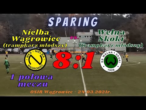 Nielba Wągrowiec vs. Wełna Skoki (1 połowa sparingu trampkarzy młodszych) 24.03.2021r.