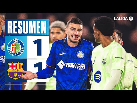 GETAFE CF 1 - 1 FC BARCELONA | RESUMEN J20 LALIGA EASPORTS