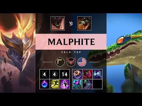 Malphite Top vs Renekton - NA Grandmaster Patch 25.16