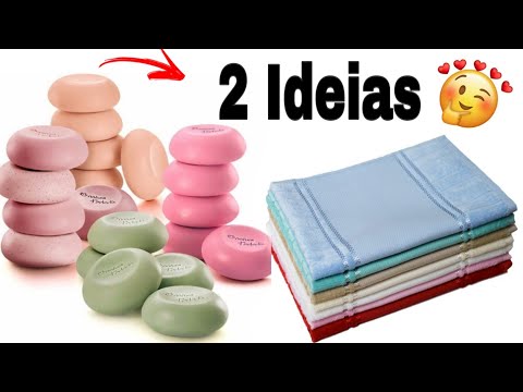 2 IDEIAS CRIATIVAS PARA VENDER (toalhas e sabonetes)