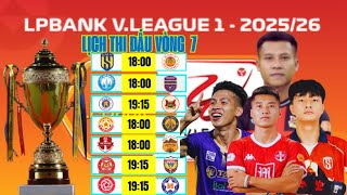 MATCH SCHEDULE FOR ROUND 7 V-LEAGUE 2025-2026