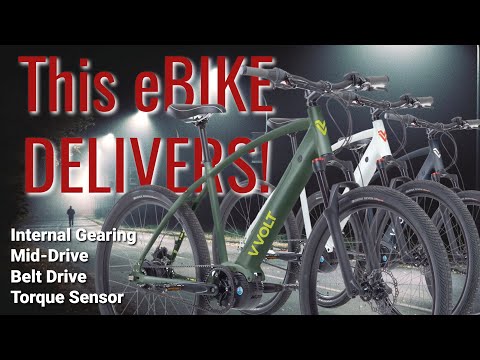 COOL NEW Mid Drive, Belt Drive EBIKE (unboxing, review, ride)