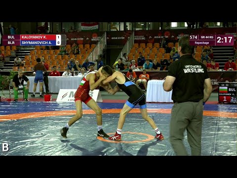 Repechage GR - 44 kg: K. KALOYANOV (BUL) v. A. SHYMANOVICH (BLR)