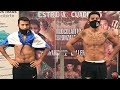 ROMAN CHOCOLATITO GONZALEZ VS ISRAEL GONZALEZ - FULL WEIGH IN & FACE OFF VIDEO (PESAJE COMPLETO)