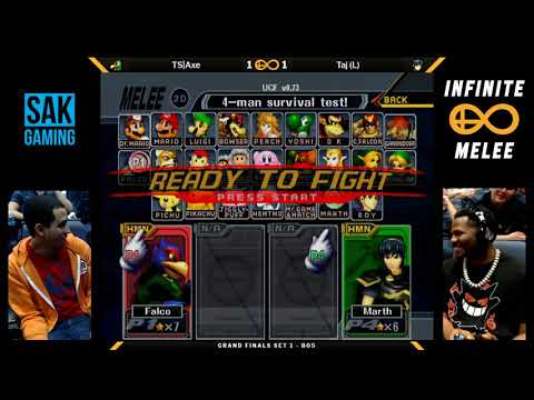 Avengers: Infinite Melee Grand Finals - Tempo|Axe (Falco) vs SAK|Taj (Marth)