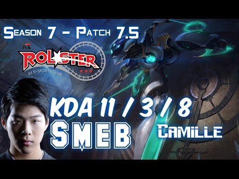 KT Smeb CAMILLE vs RENGAR Jungle - Patch 7.5 KR Ranked