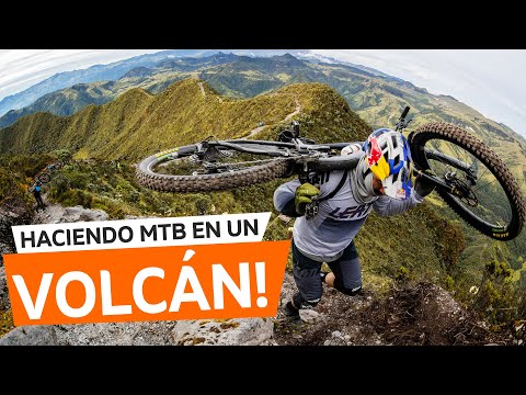 Sjezd vulkánu Cerro Bravo