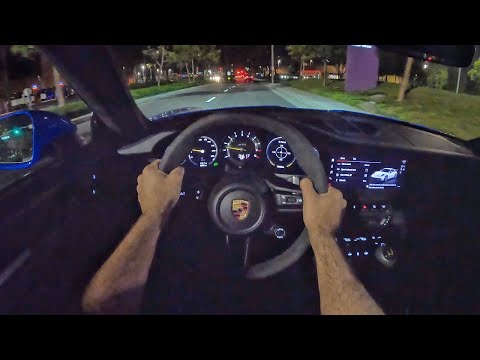 2022 Porsche 911 GT3 PDK POV Night Drive (3D Audio)(ASMR)