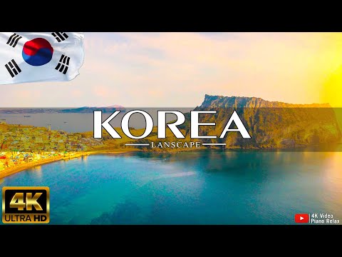 FLYING OVER KOREA (4K UHD) - Relaxing Music Along With Beautiful Nature Videos - 4K Video HD