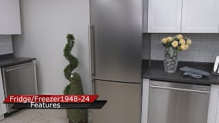 Forno 24″ Inch W. Bottom Mount Freestanding Refrigerator and Freezer with 11.1 Cubic Ft. Total Capacity (Left Side) Stainless Steel FFFFD194824LS Picture