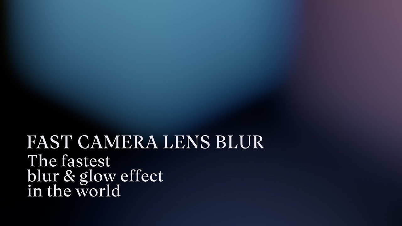 Fast Camera Lens Blur v5.1.0a[Aescripts][WIN]