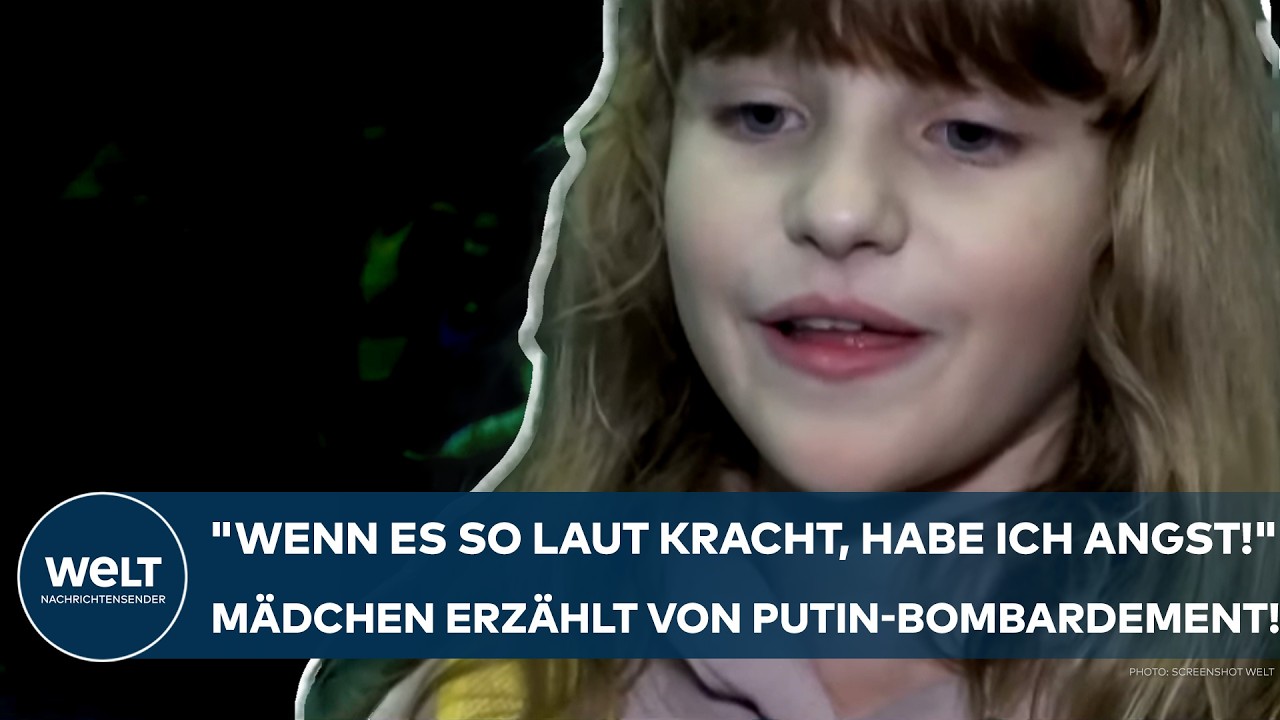 UKRAINE-KRIEG: "Wenn es so laut kracht, habe ich Angst!" Mädchen erzählt von Putin-Bombardement!